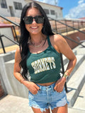 Ribbed Cropped Game Day Custom GAME84 Tank