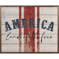 America Land of the Free Stripes Whitewash