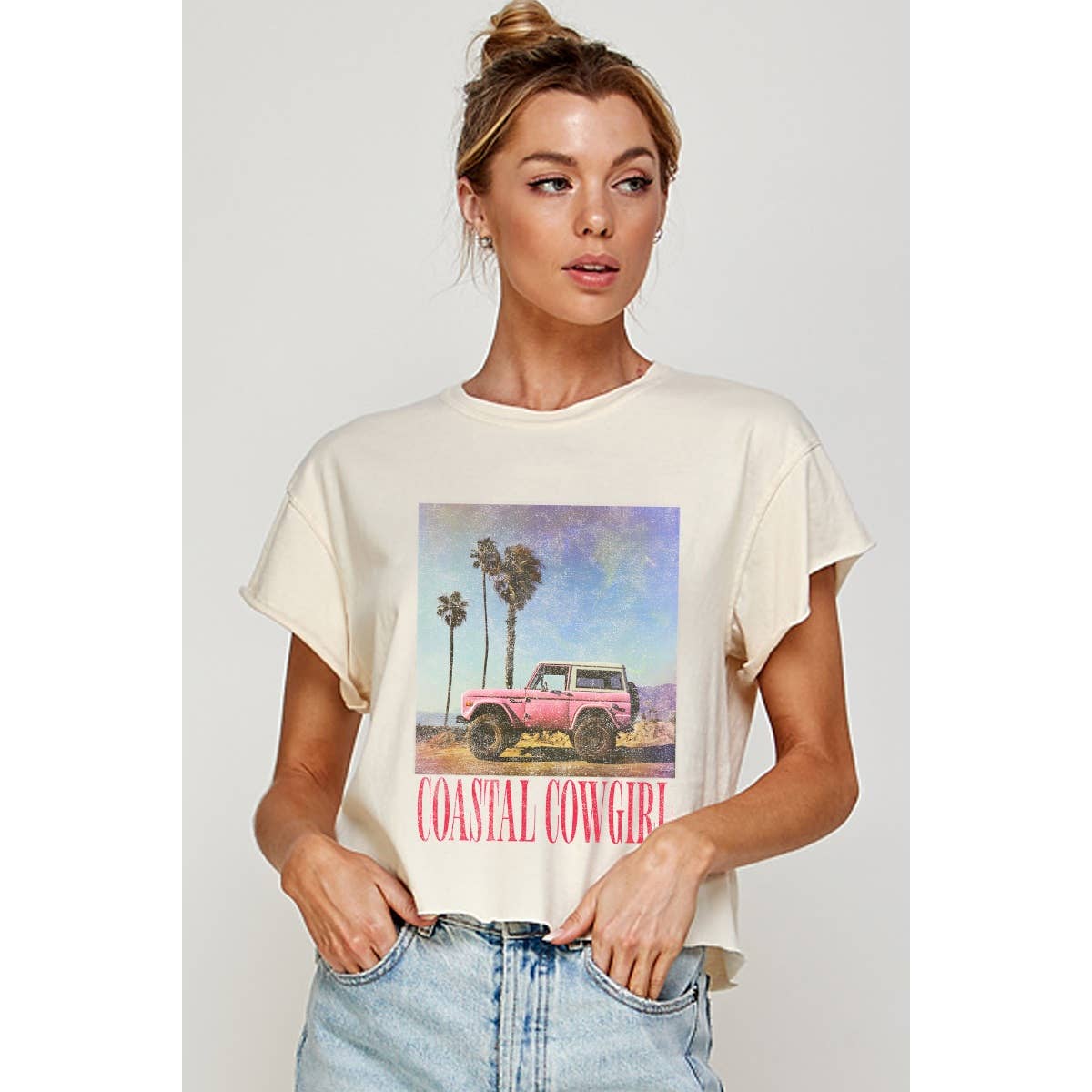 Costal Cowgirl Vintage Graphic Crop Top
