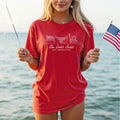 She Loves Jesus America Too Red Comfort Colors Graphic Tee