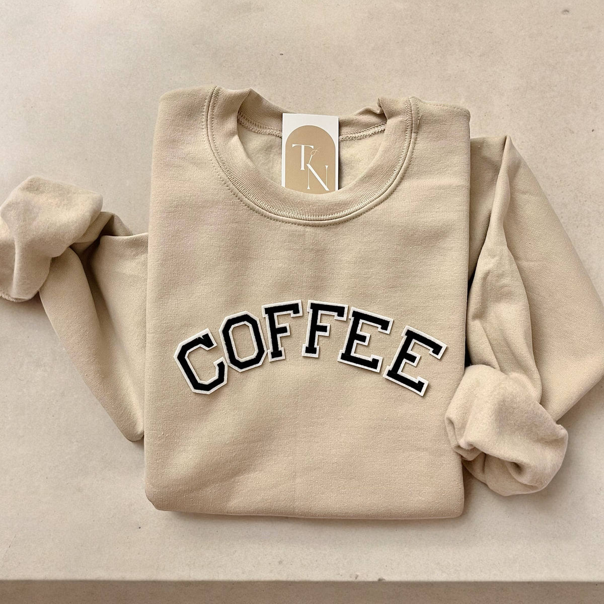 Coffee Sweatshirt | Coffee Lover Gifts - Embroidered Patches