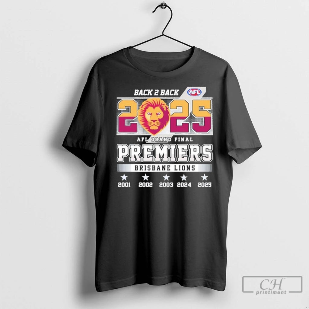 Back 2 Back 2025 Brisbane Lions Afl Premiers