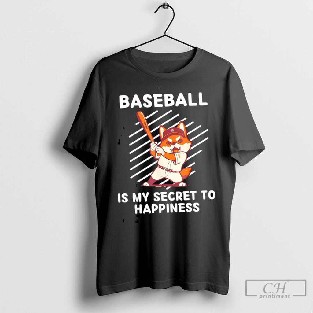 Baseball Is My Secret To Happiness Doge