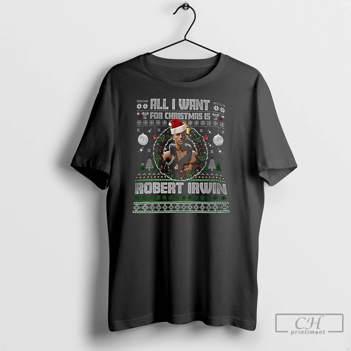Classic All I Want For Christmas Is Robert Irwin Ugly Christmas