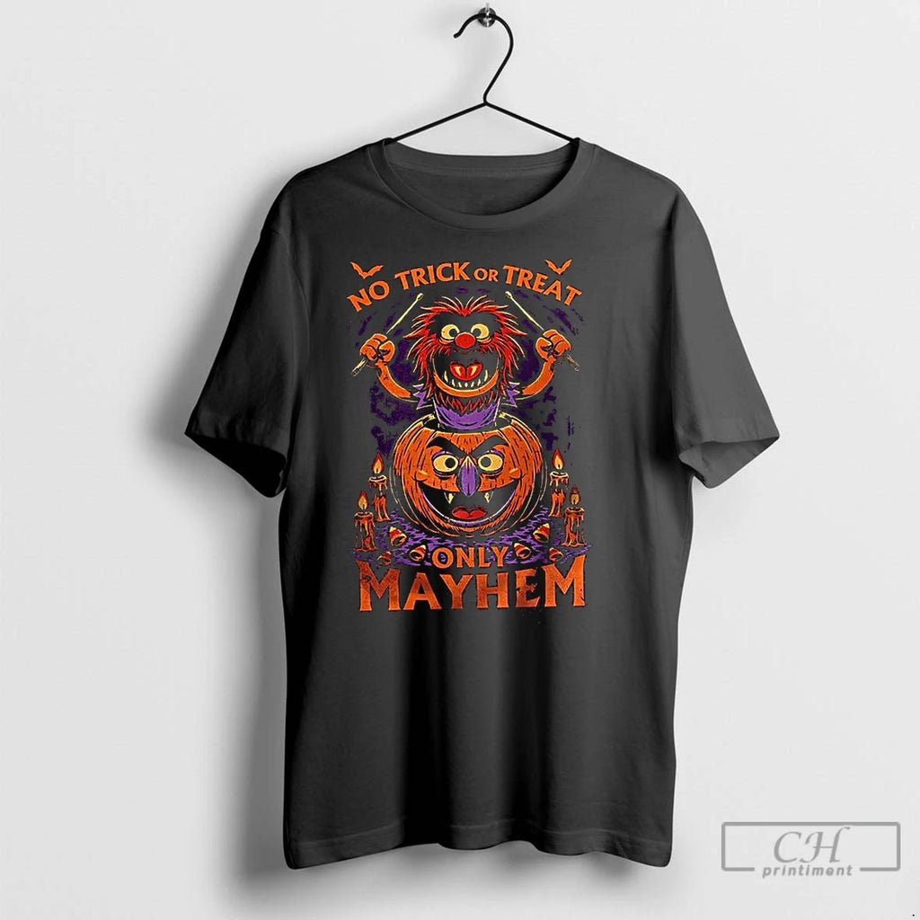 Classic Animal No Trick Or Treat Only Mayhem Halloween