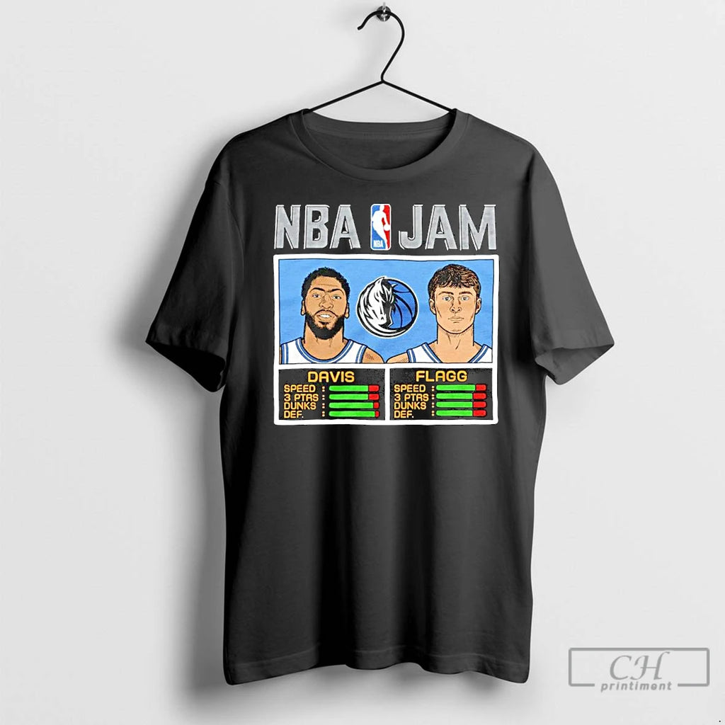 Classic Anthony Davis And Cooper Flagg Dallas Mavericks Nba Jam Ornaments