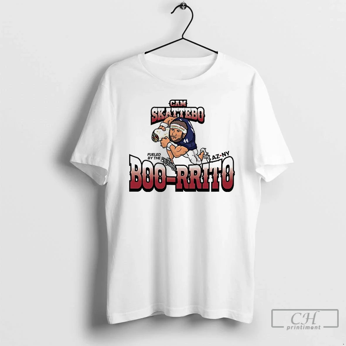Classic Cam Skattebo Fueled By The Boorrito T Shirts