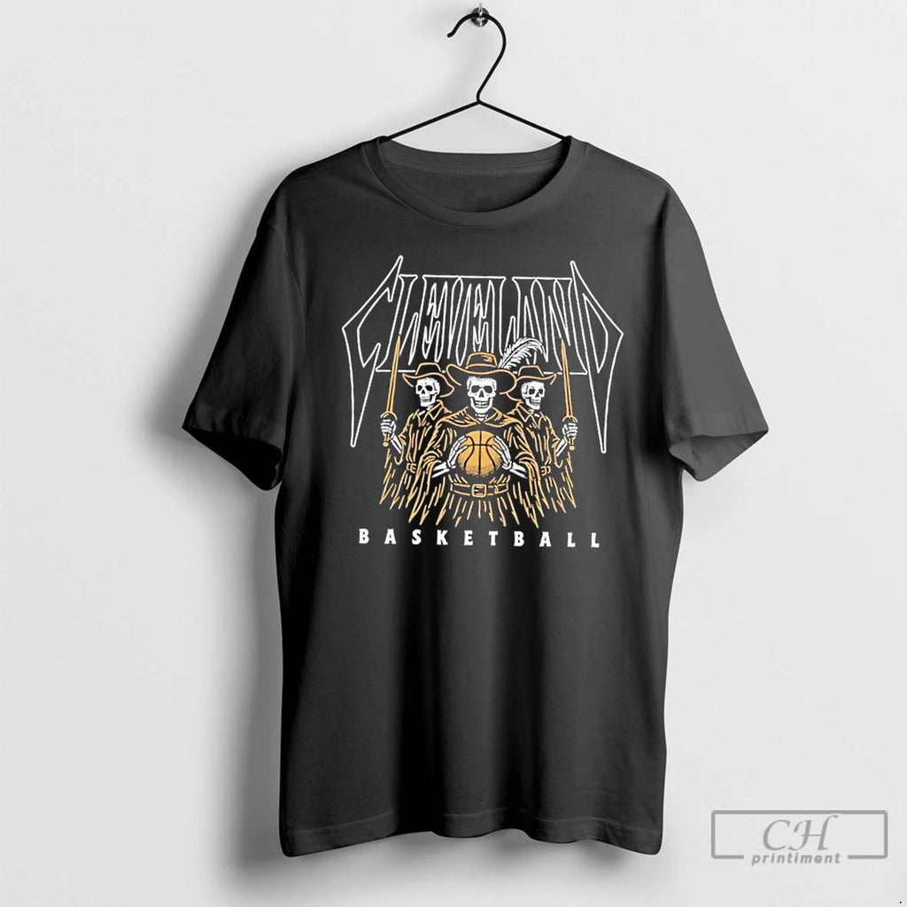 Classic Cleveland Basketball Skeletons Graphic