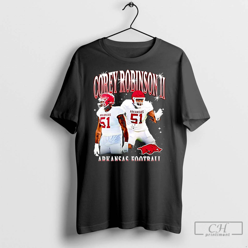 Classic Corey Robinson Arkansas Football Retro Christmas Ornaments