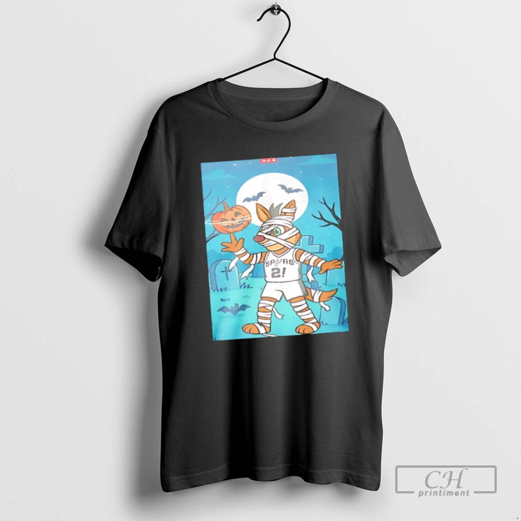 Classic Coyote Mummy San Antonio Spurs Mascot Halloween Shirt Sweater