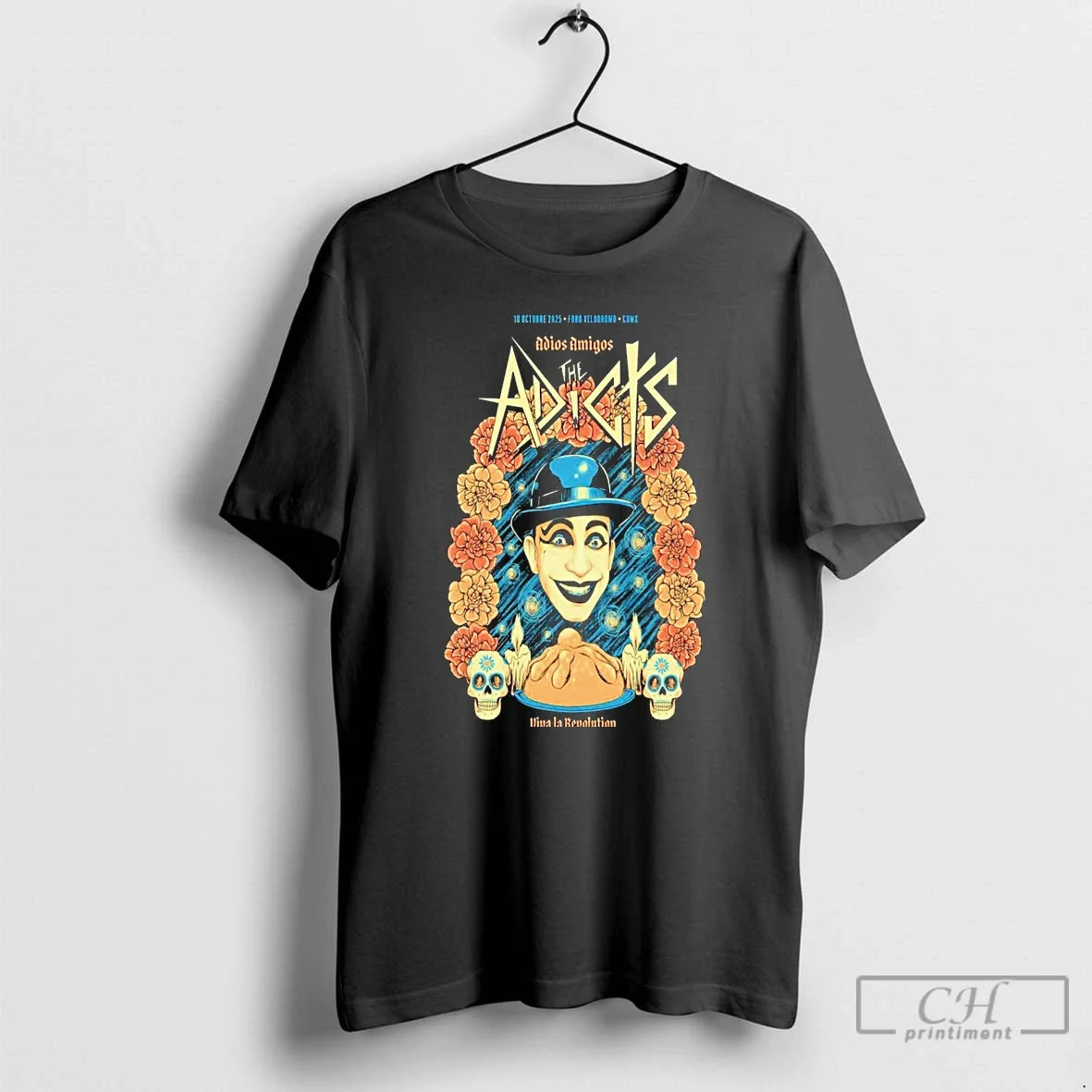 Classic Design The Adicts Oct 10 2025 Carpa Velodromo Ciudad De Mexico T Shirts