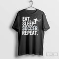 Classic Eat Sleep Soccer Repeat Soccer Graphic