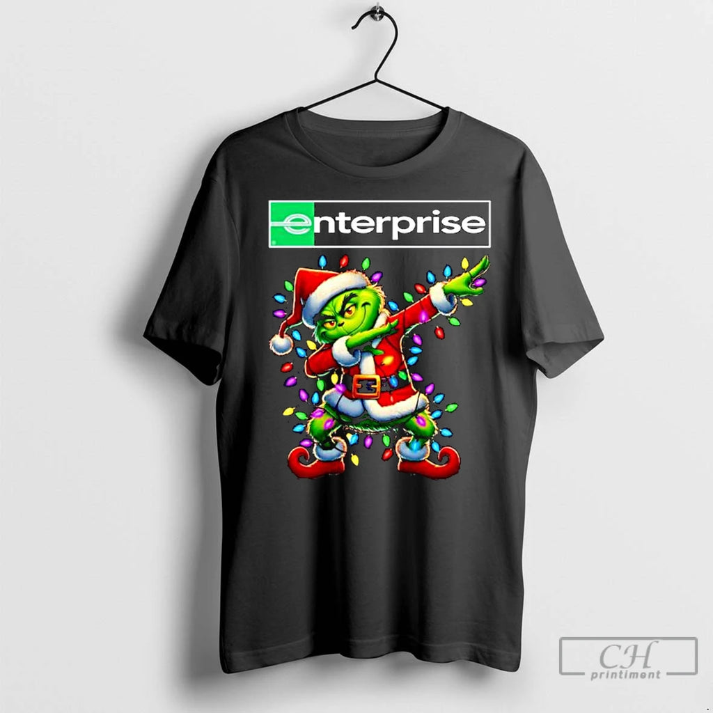 Classic Enterprise Rent A Car X Grinch Dabbing Merry Christmas Ornaments