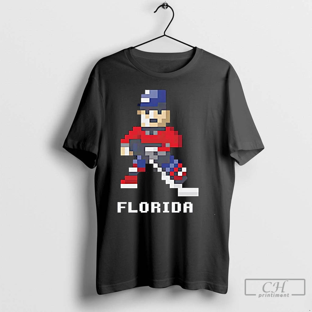 Classic Florida Panthers Hockey 8 Bit Christmas