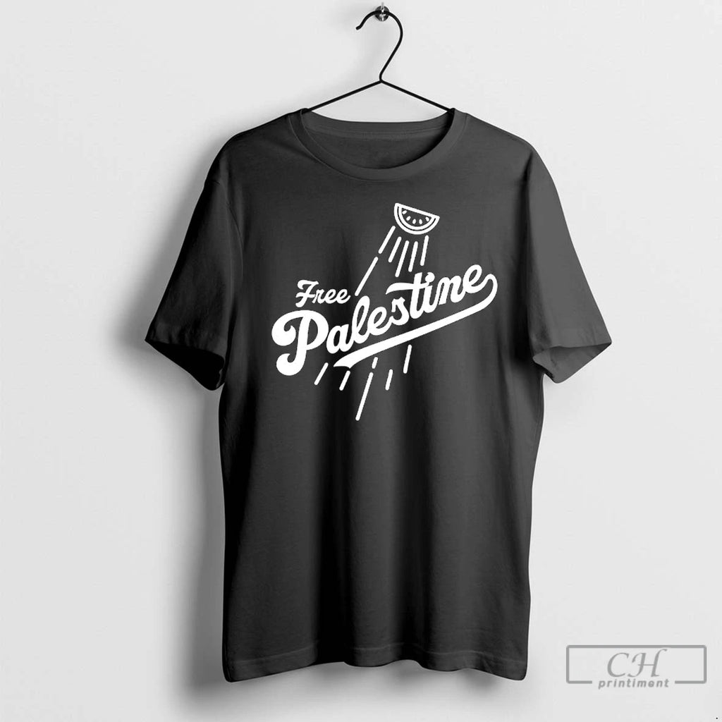 Classic Free Palestine X Los Angeles Dodgers Watermelon Logo