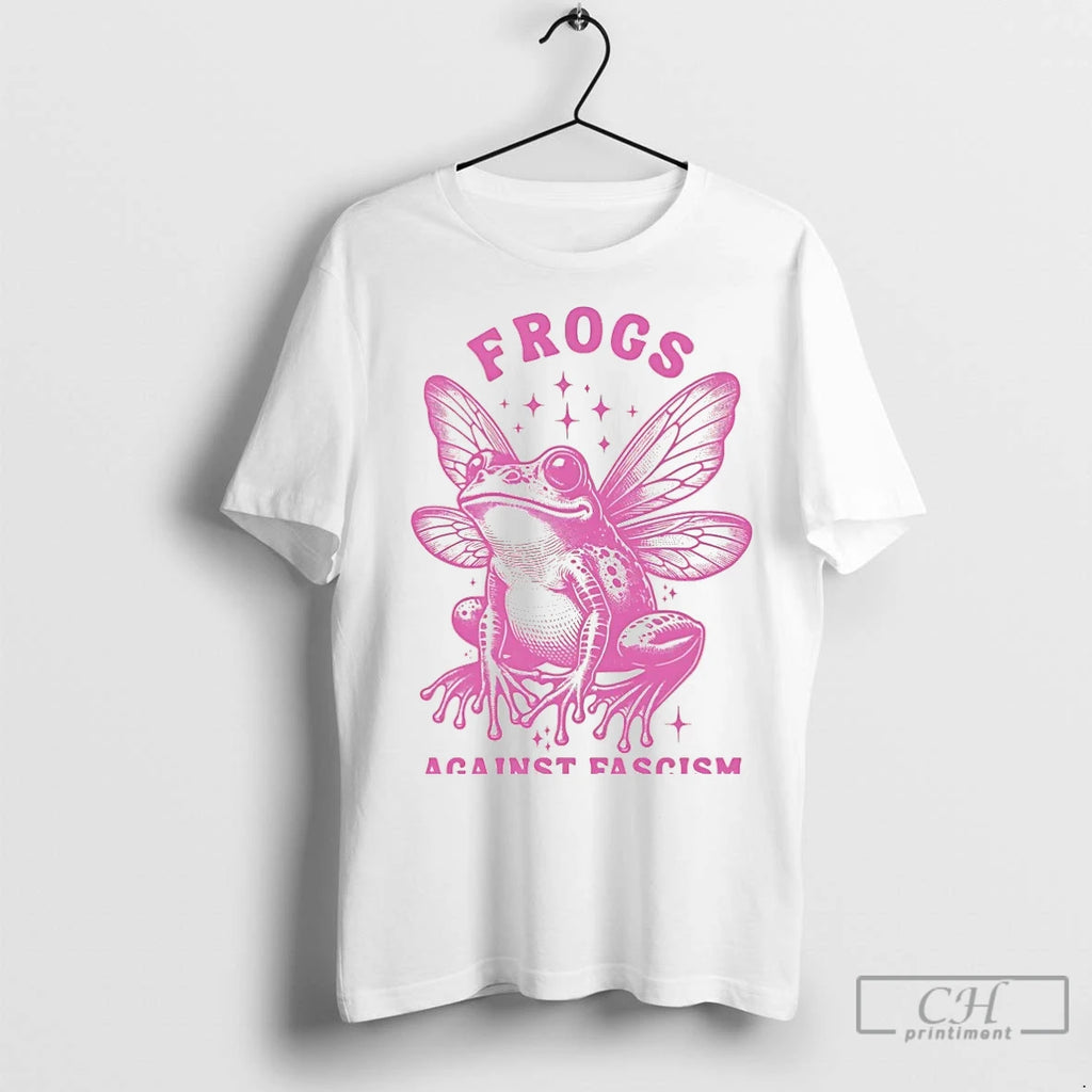 Classic Frogs Against Fascism Graphic Christmas Ornaments