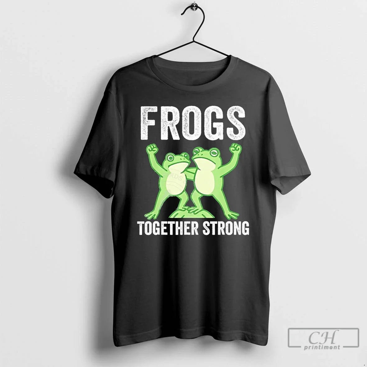 Classic Frogs Together Strong Portland Frog Protest T Shirts