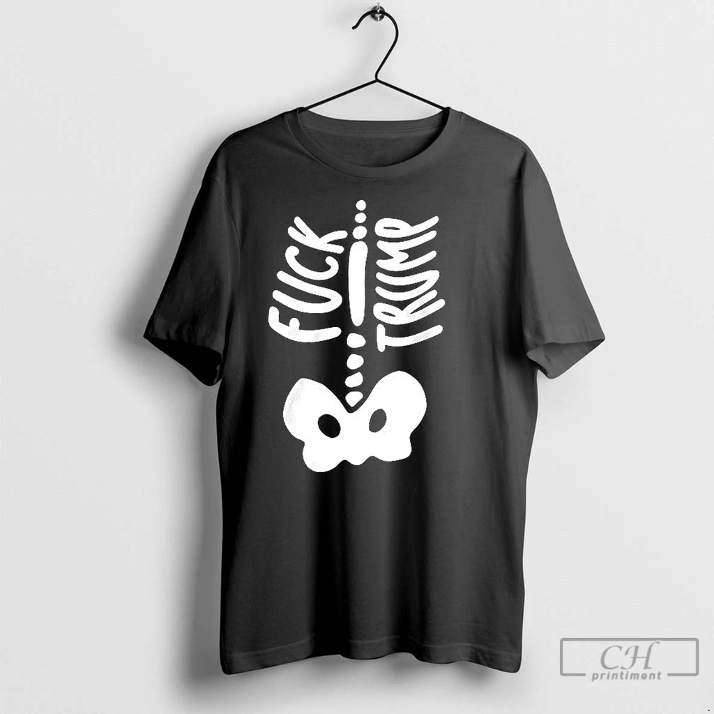 Classic Fuck Trump Skeleton Bone For Halloween 2025
