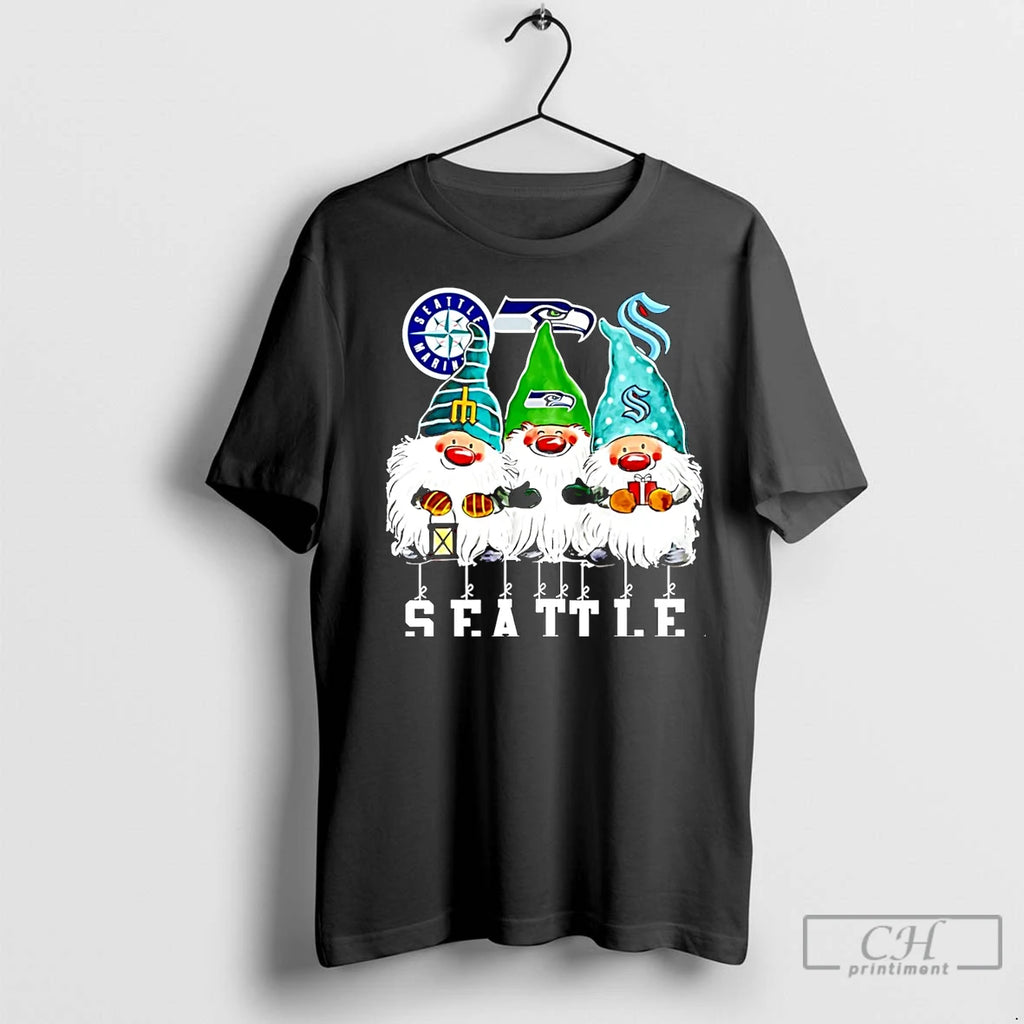 Classic Gnomies Seattle Sports Team Merry Christmas Christmas