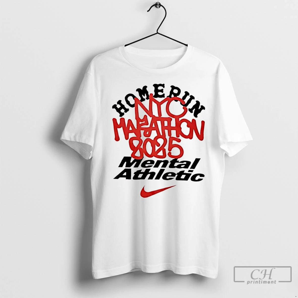 Classic Homerun Nyc Marathon 2025 Mental Athletic Graphic