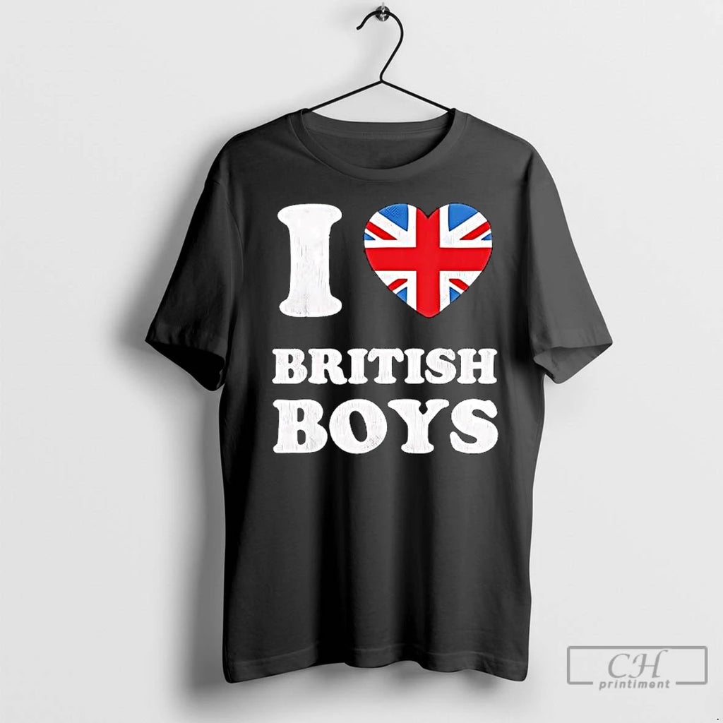 Classic I Love British Boys Inside Flag