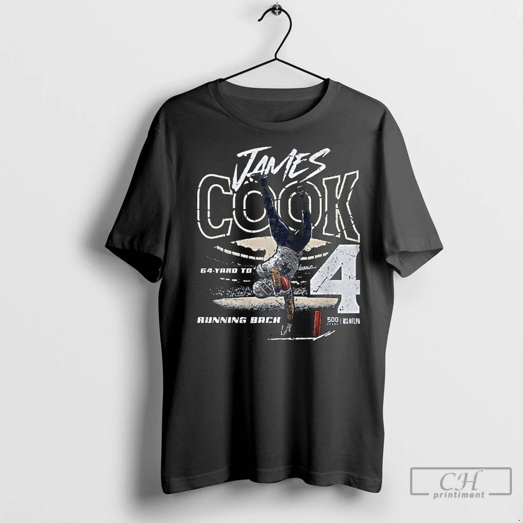 Classic James Cook Buffalo 64 Yd Td Running Back Long Sleve