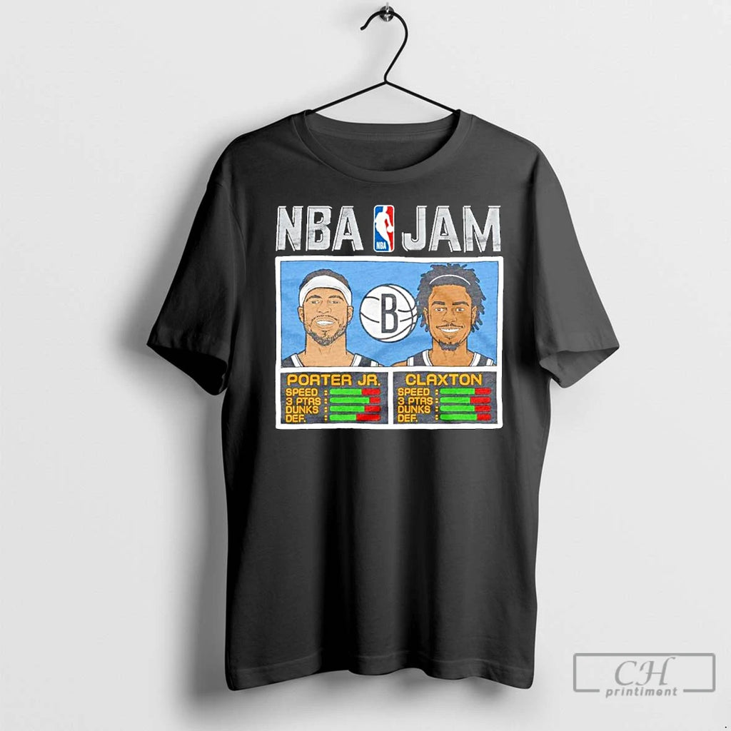 Classic Kevin Porter Jr And Nic Claxton Brooklyn Nets Nba Jam Ornaments