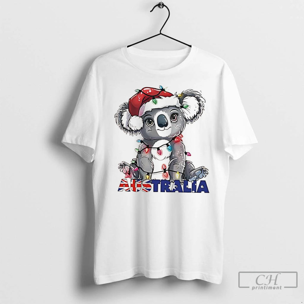 Classic Koala Santa Hat Merry Chrismas Australias