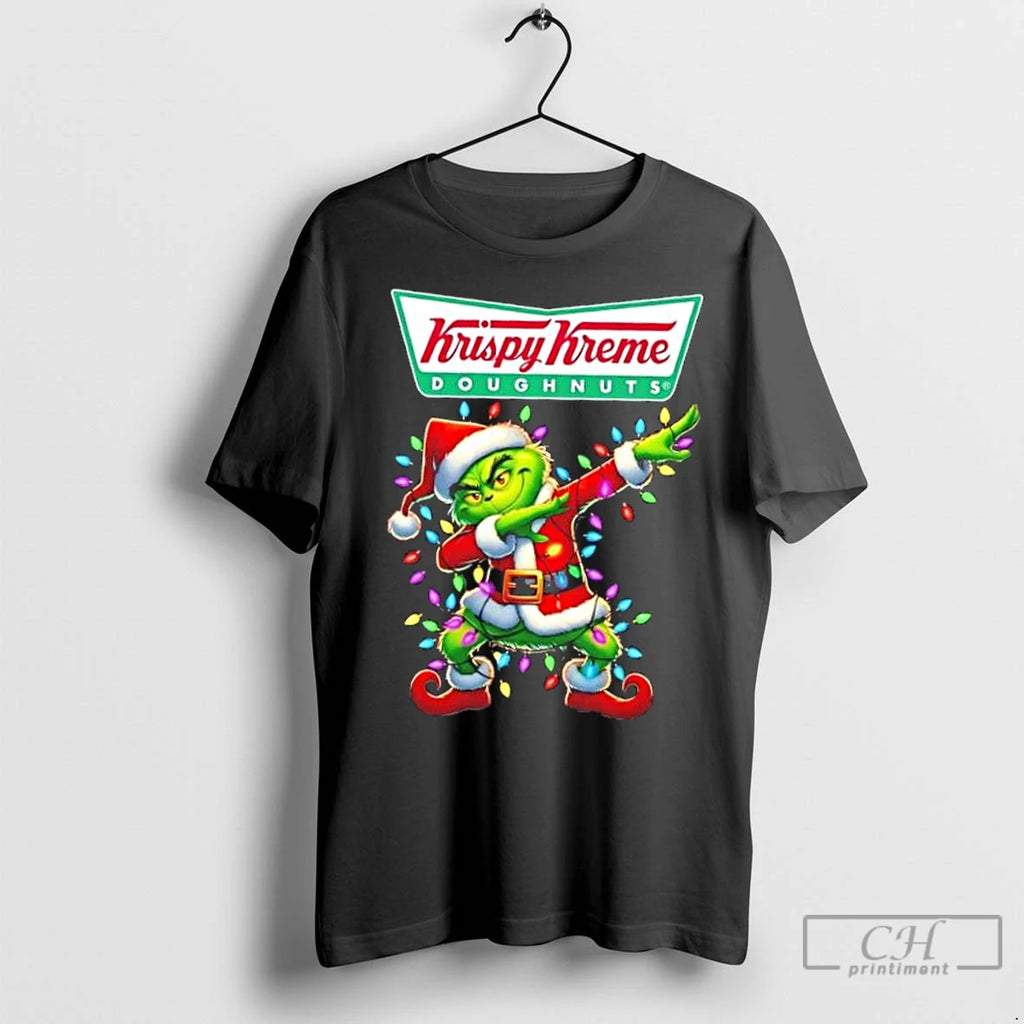 Classic Krispy Kreme Grinch Dabbing Merry Christmas