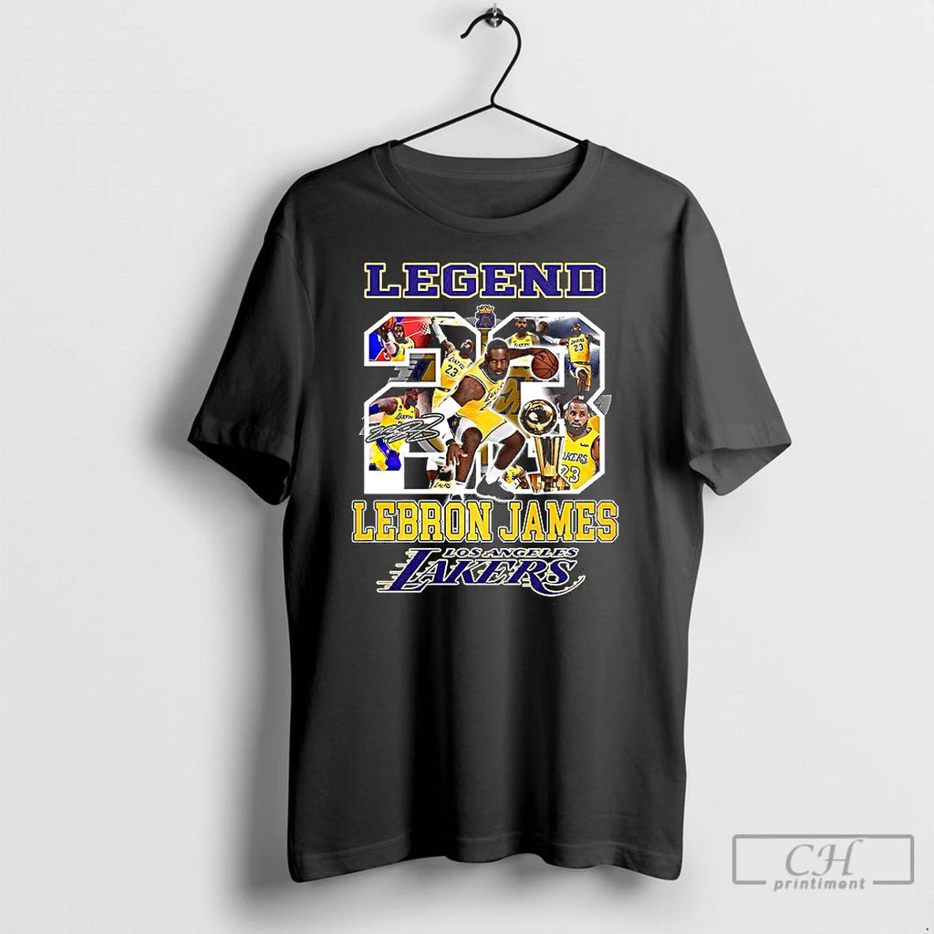 Classic Legend Lebron Lakers Los Angeles Number 23 Collage Signature