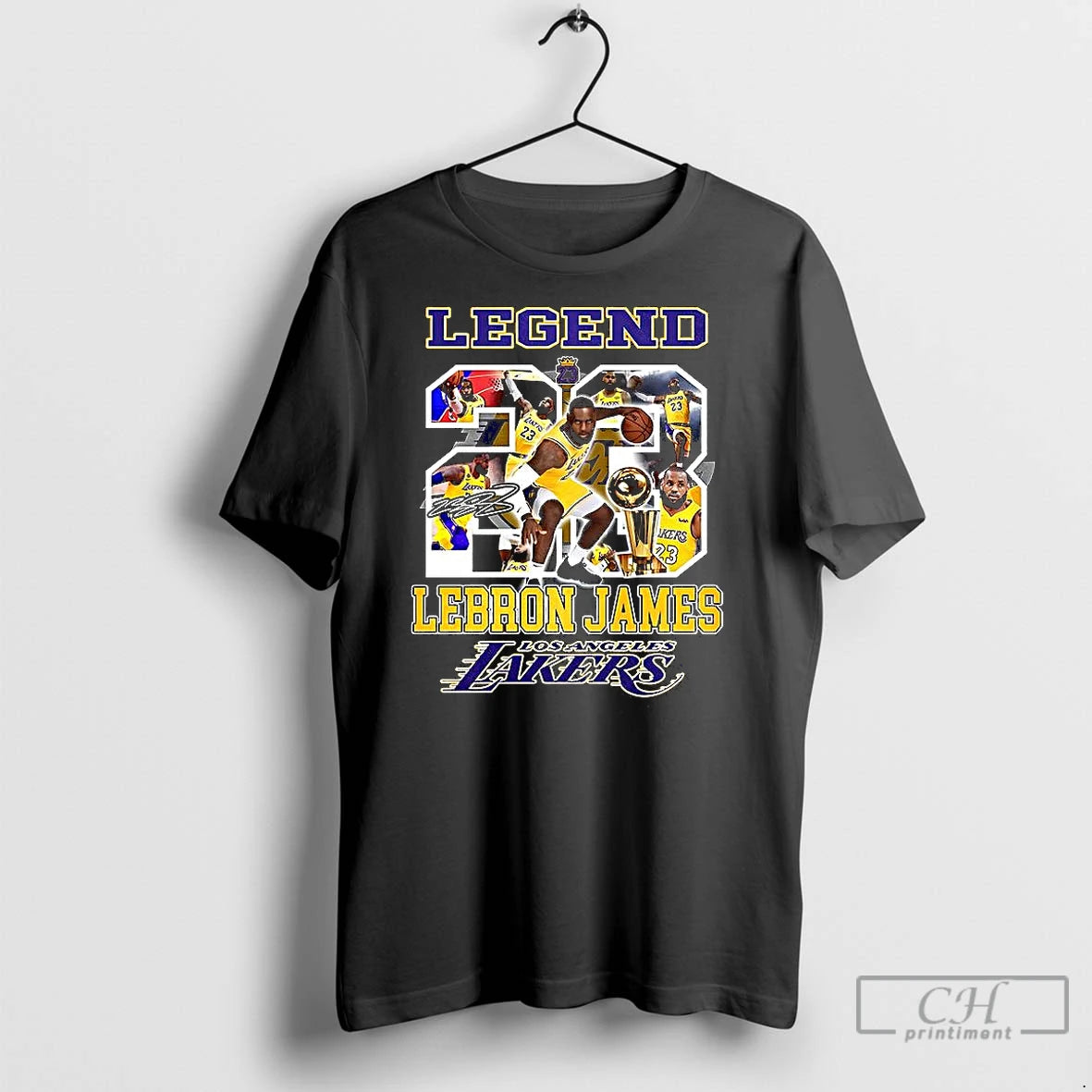 Classic Legend Lebron Lakers Los Angeles Number 23 Collage Signature