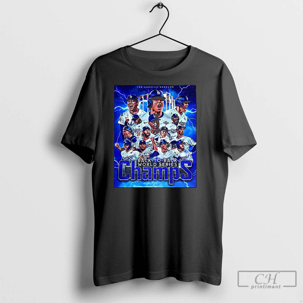 Classic Los Angeles Dodgers 2025 Back To Back World Series Champions Team