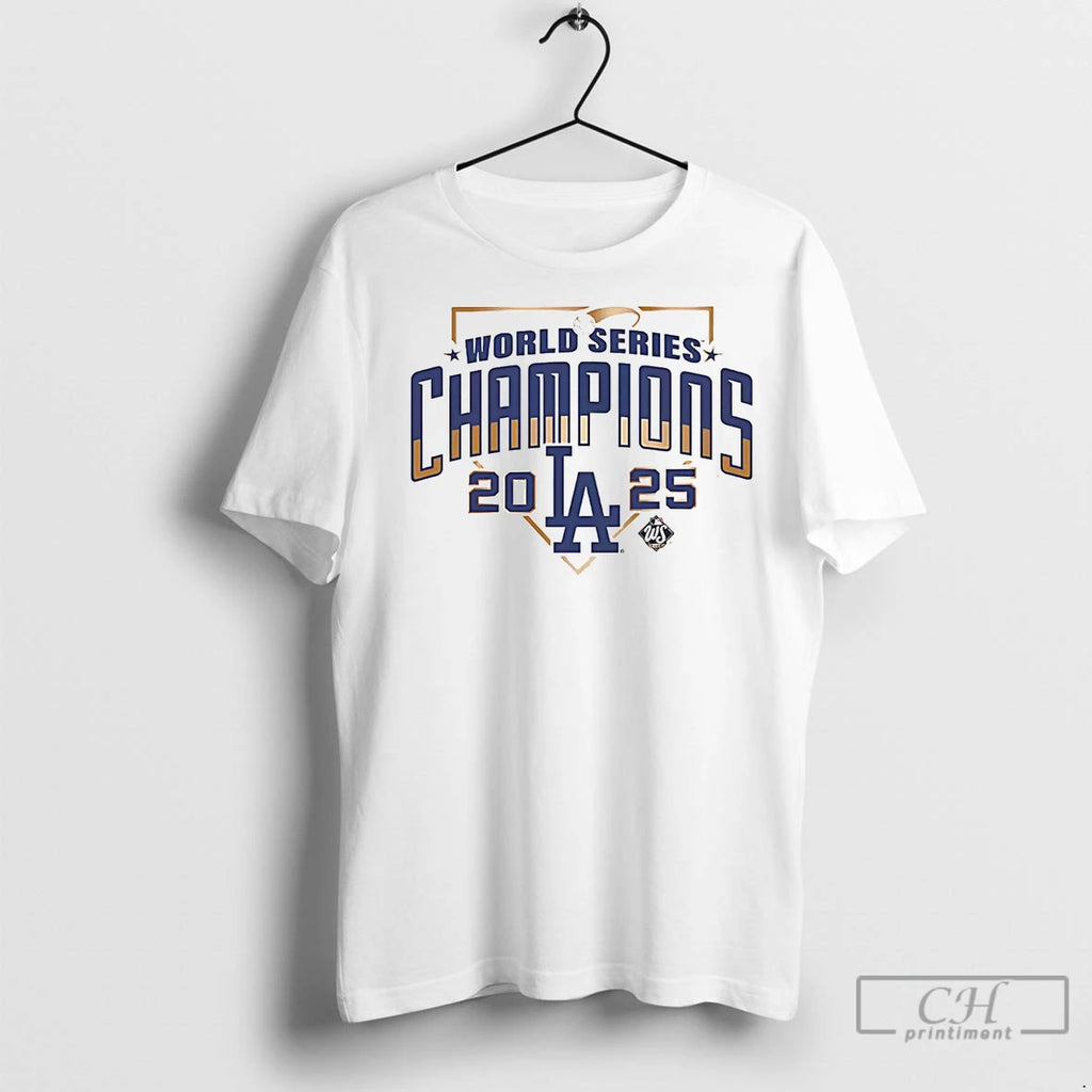 Classic Los Angeles Dodgers 2025 World Series Champions Diamond Home Plate