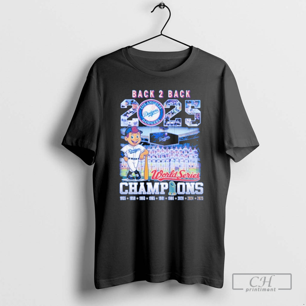 Classic Los Angeles Dodgers Back To Back World Series Champions 2025 Blue Shirt Sweater