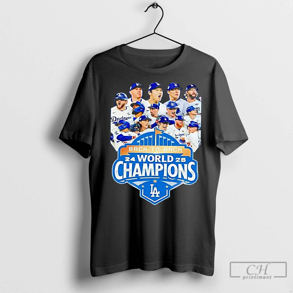 Classic Los Angeles Dodgers Back To Back World Series Champions 2025