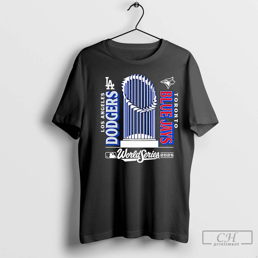 Classic Los Angeles Dodgers Vs Toronto Blue Jays Matchup World Series Trophy 2025