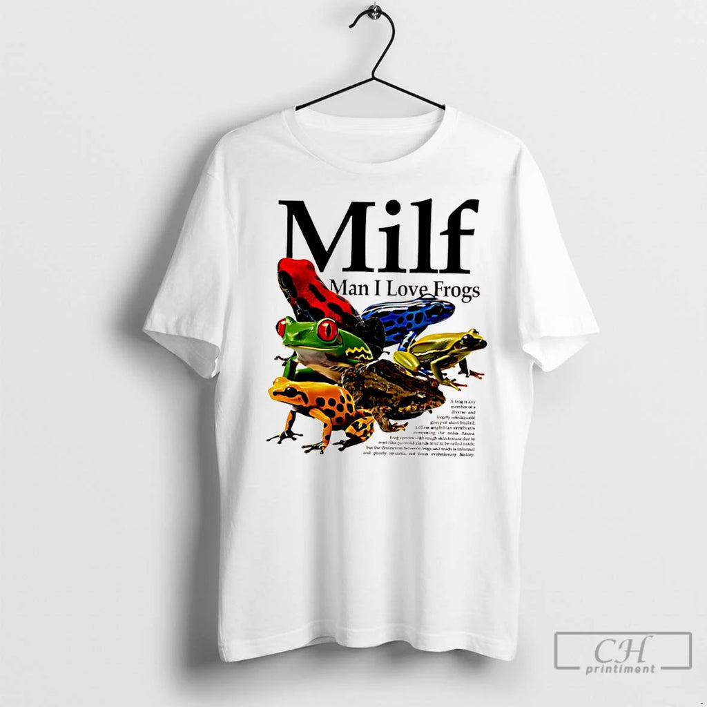 Classic Milf Man I Love Frogs Graphic