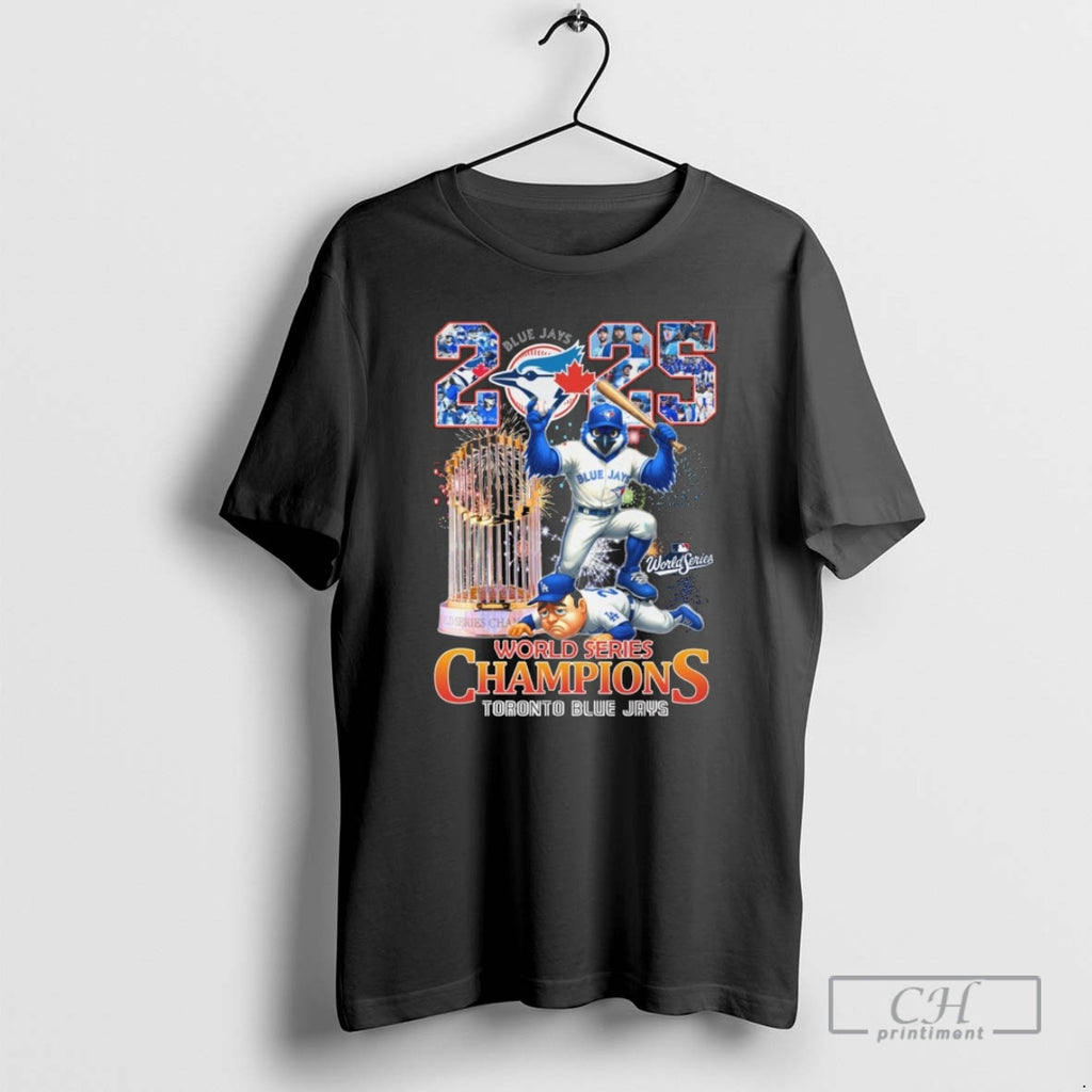 Classic Mlb 2025 World Series Champions Toronto Blue Jays Vs La Dodgers Mascot Shirt Sweater
