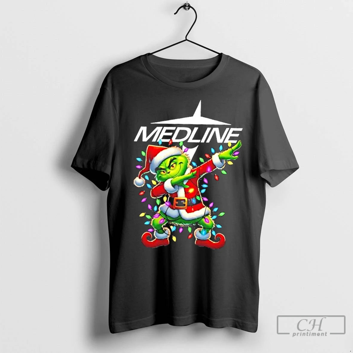 Classic Medline Grinch Dabbing Merry Christmas