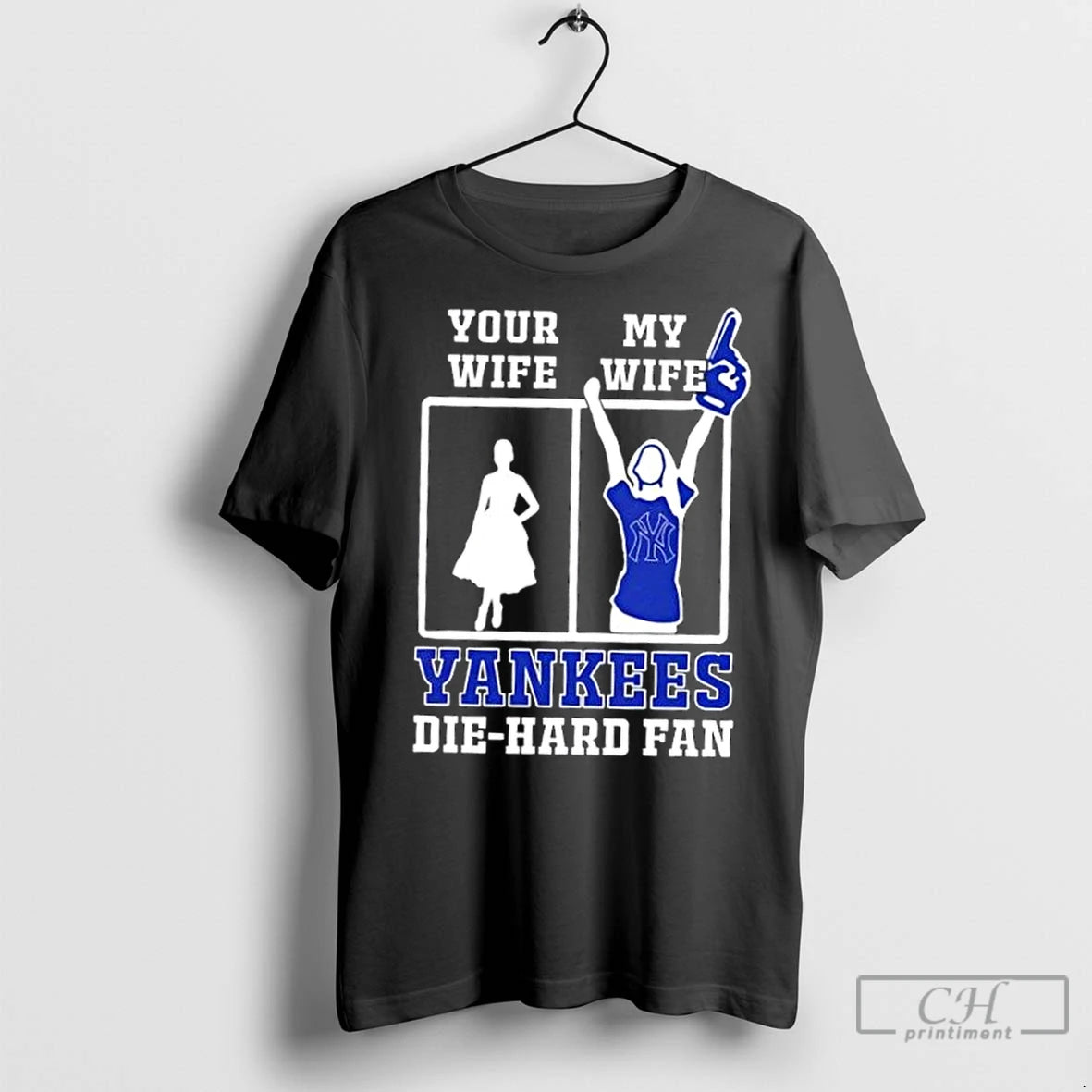 Classic My Wife New York Yankees Baseball Die Hard Fan