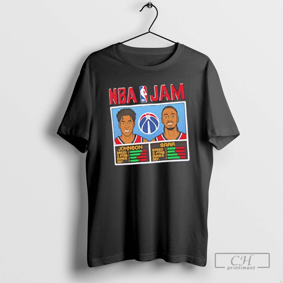 Classic Nba Jam Wizards Cameron Johnson And Alex Sarr Shirt Sweater