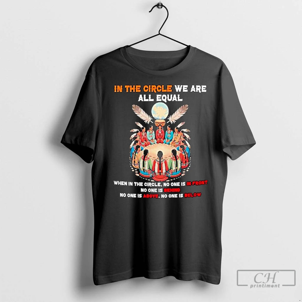 Classic Native American In The Circle We Are All Equal Ornaments