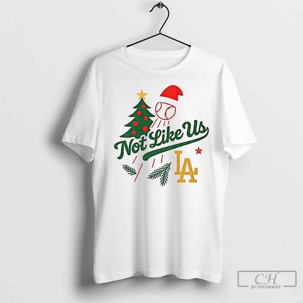 Classic Not Like Us Santa Hat Los Angeles Dodgers Mlb Baseball Merry Christmas