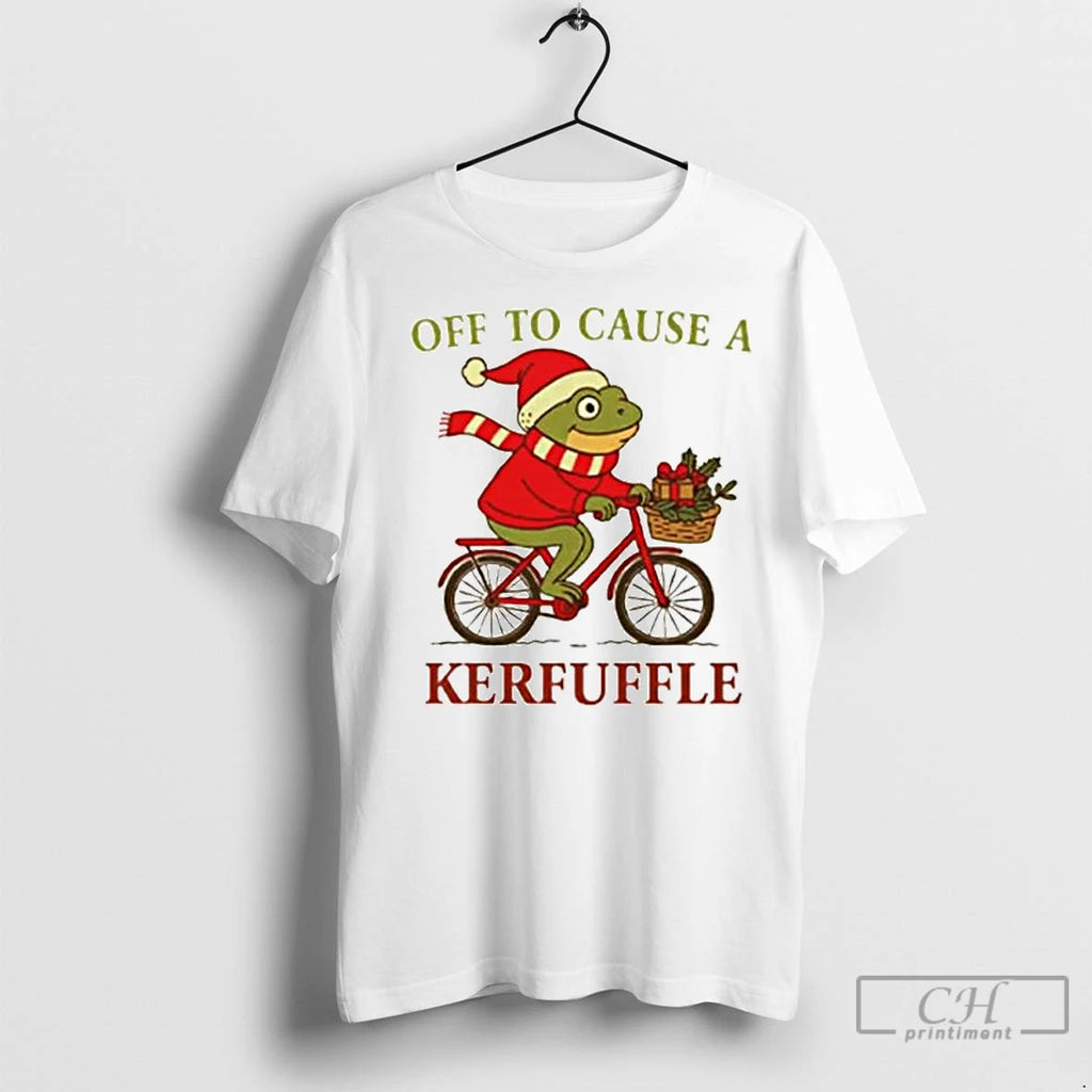 Classic Off To Cause A Kerfuffle Frog Christmas Ornaments