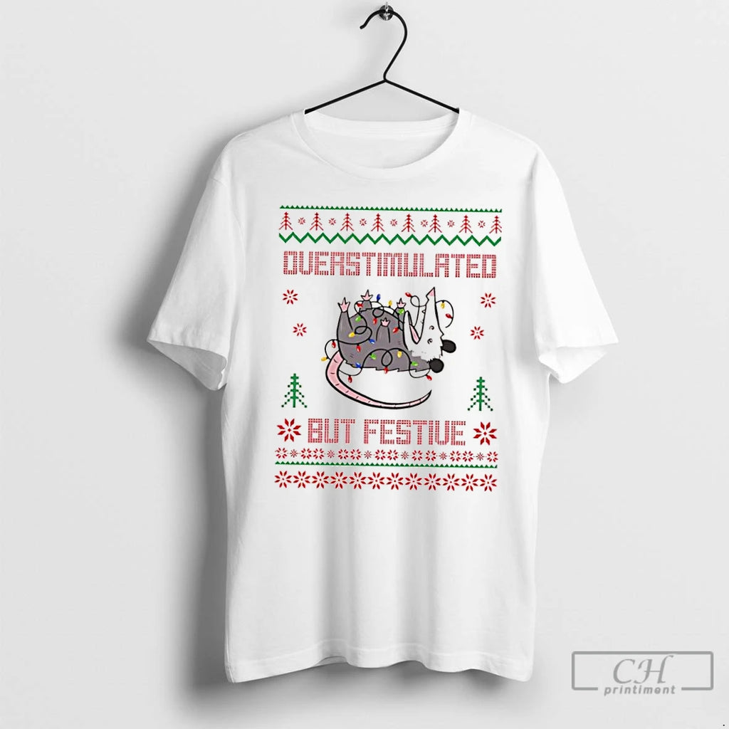 Classic Overstimulated But Festive Opossum Christmas Lights