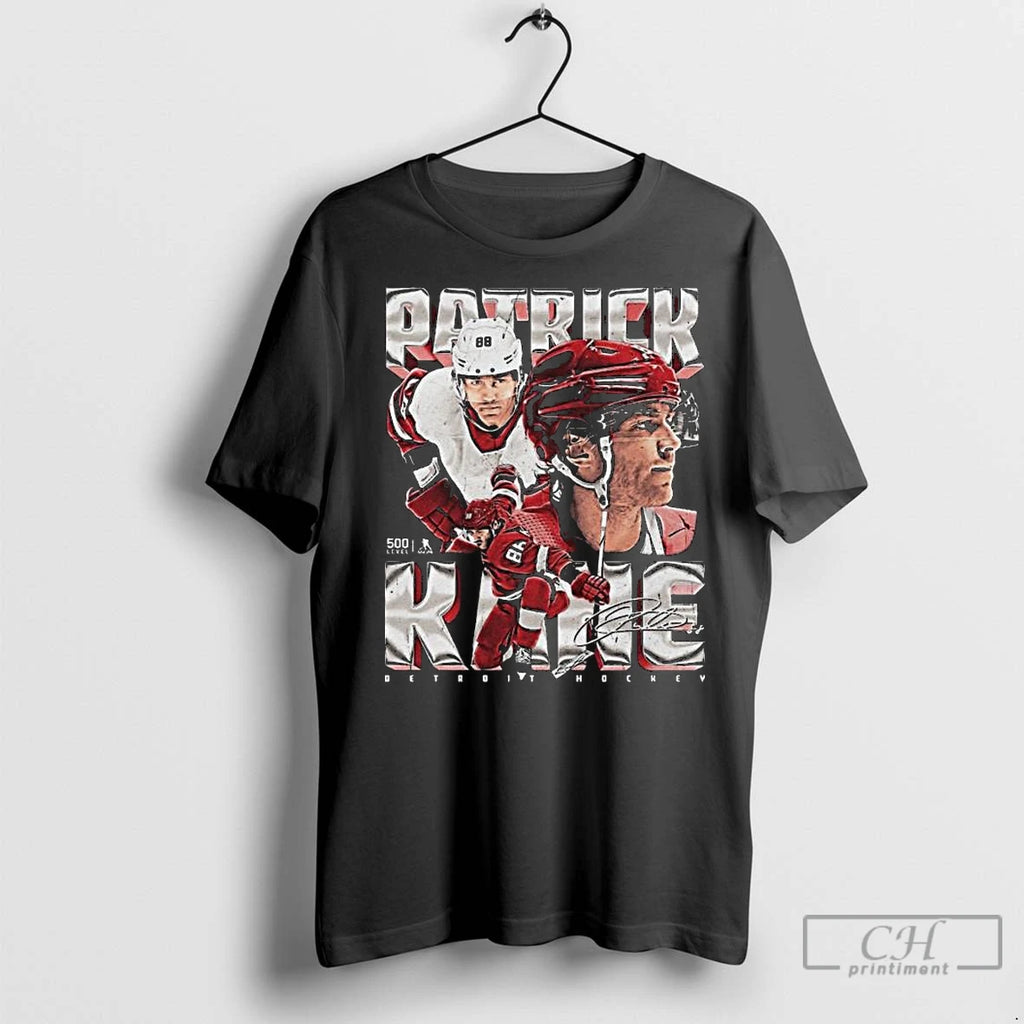 Classic Patrick Kane Detroit Vintage Signature Long Sleve