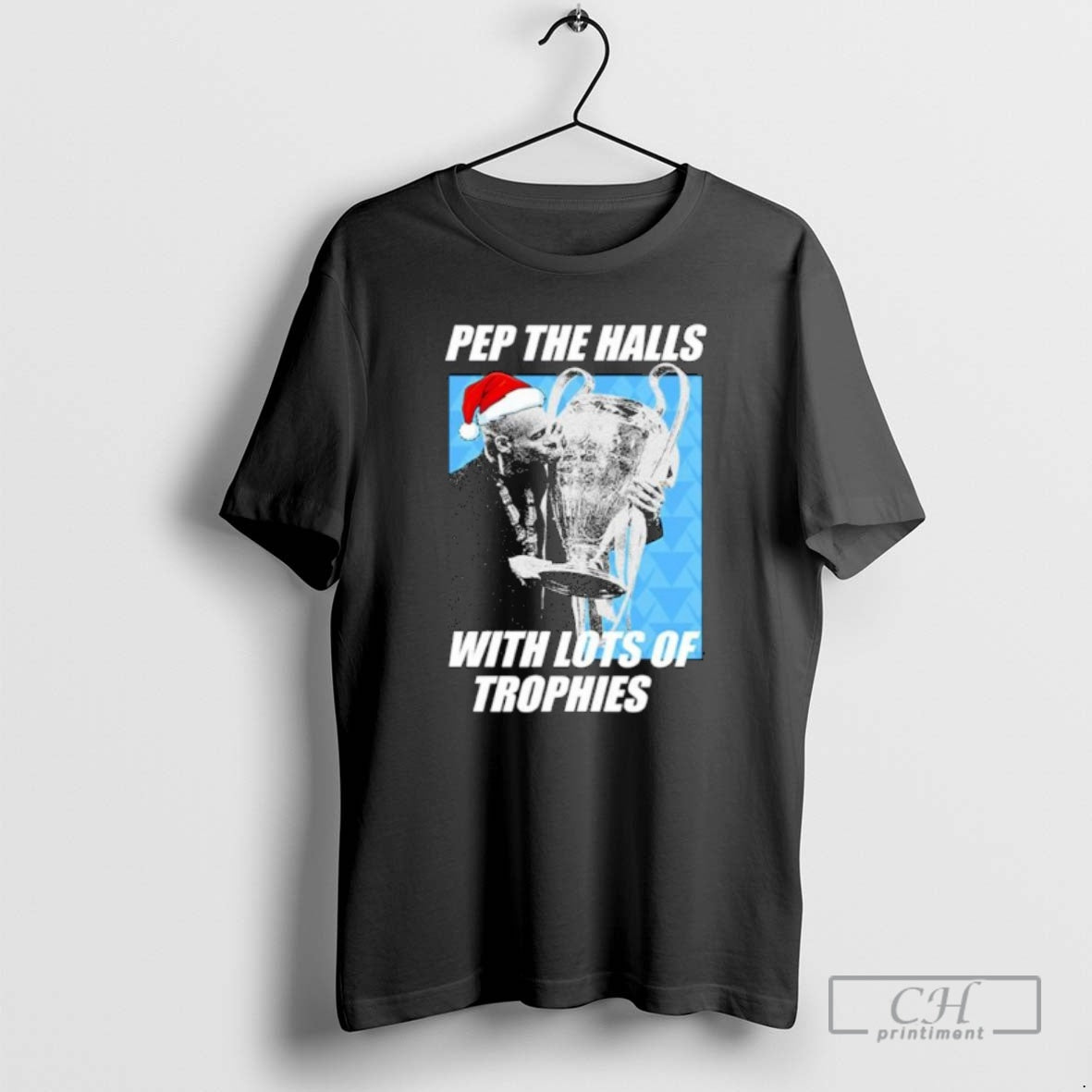 Classic Pep Guardiola Pep The Halls With Lots Of Trophies Christmas Ornaments Shirt Sweater