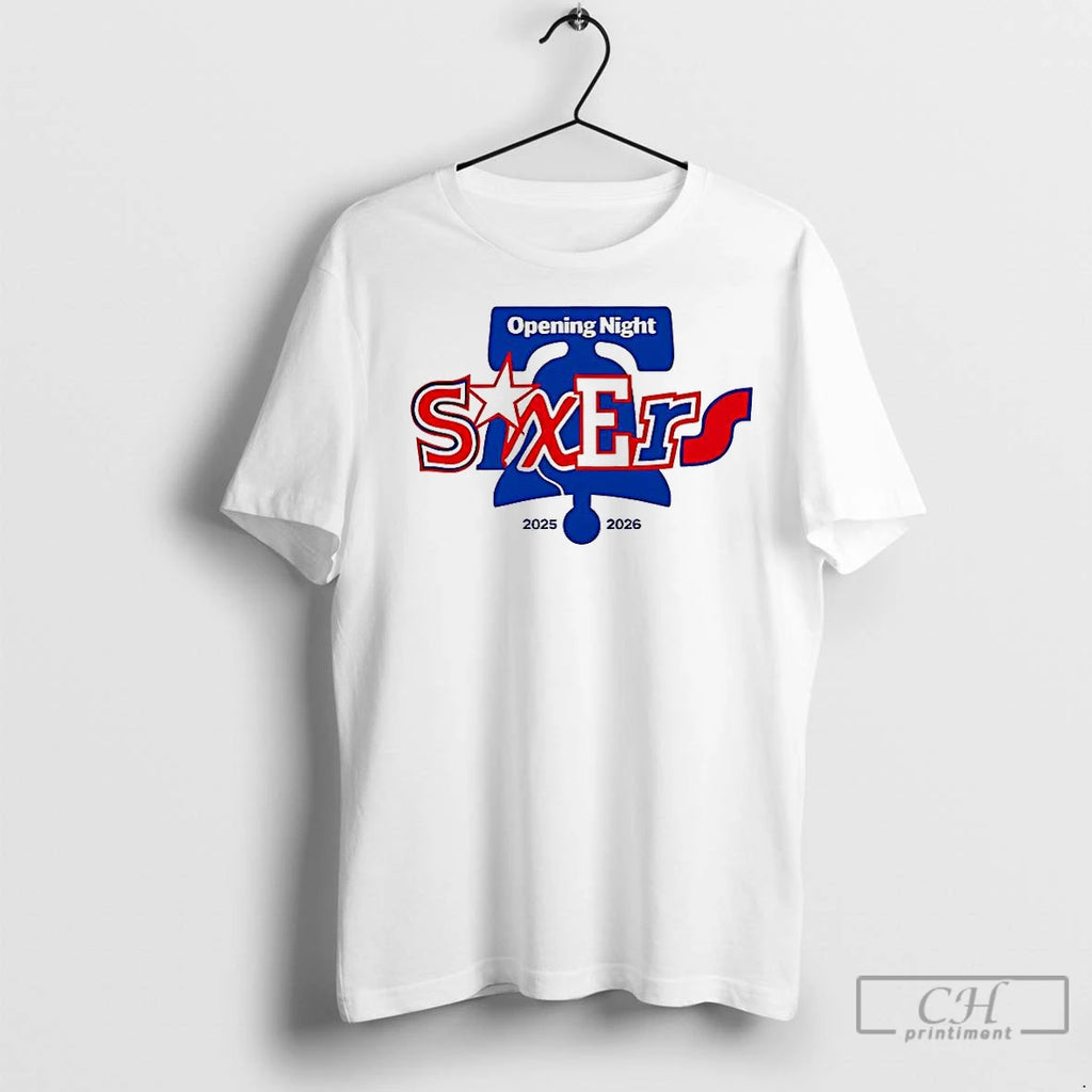 Classic Philadelphia 76ers Nba Opening Night 2025 2026 Logo