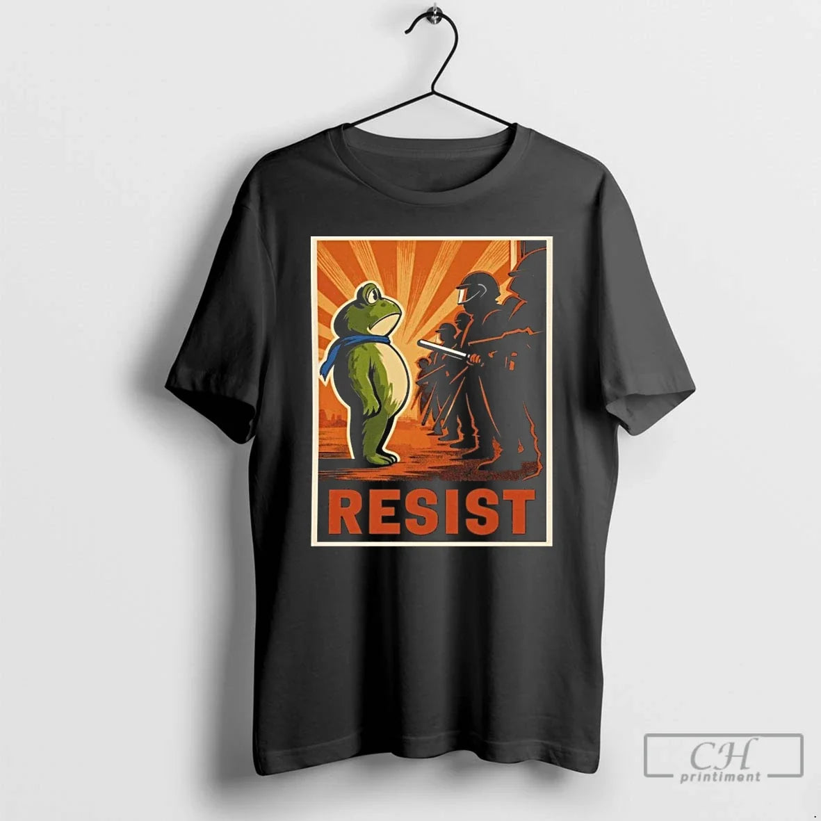 Classic Portland Frog Protest Resist T Shirts