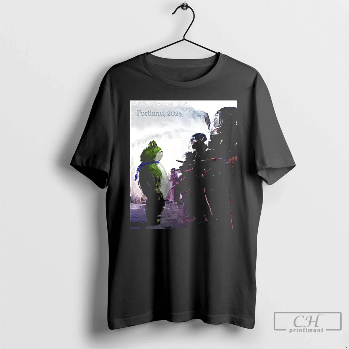 Classic Resist Portland 2025 Frog Protest Art T Shirts